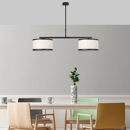 Opviq Way - 11621 Lámpara de araña en blanco y negro